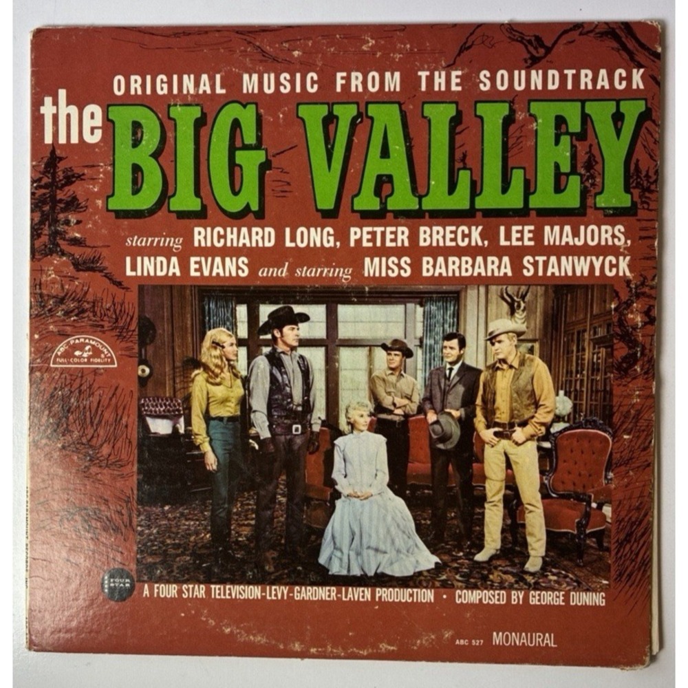 THE BIG VALLEY  TV Soundtrack  LP 1965 RARE ABCS 527 Stereo ABC-Paramount (119F)